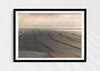 Splice Your Lines, a colour photographic print of lines of swell at Saunton Sands in a black frame.