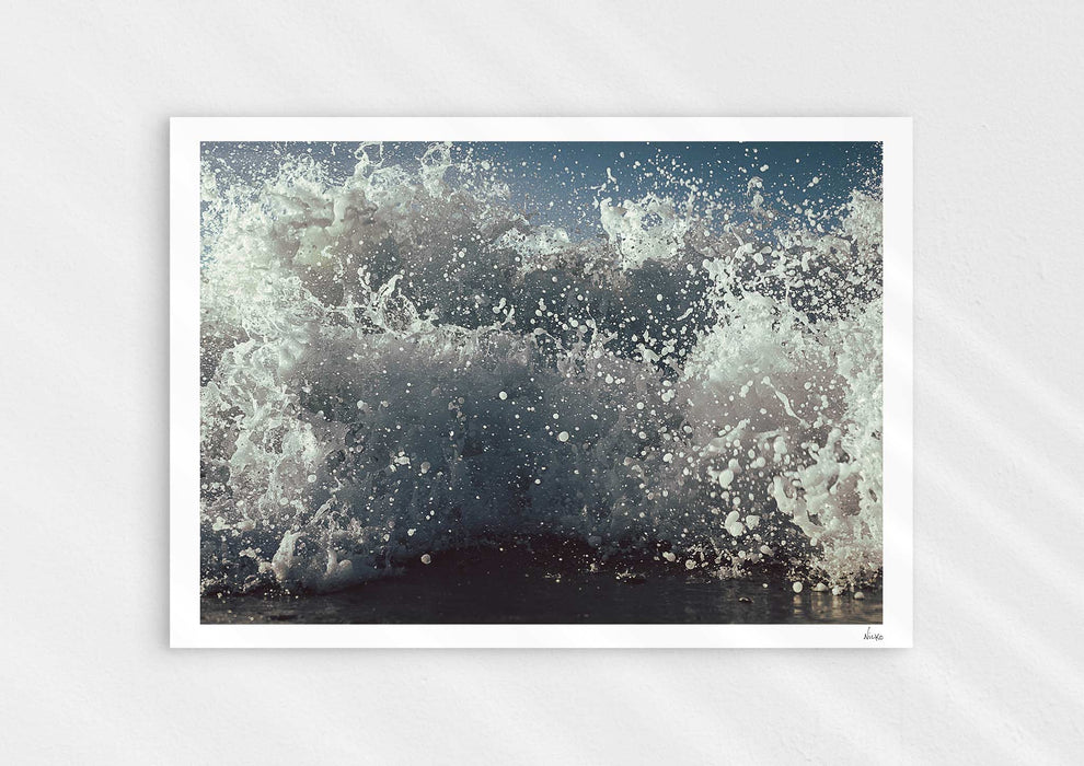 What We Sea, a colour photograph of white water from a sea-level perspective.